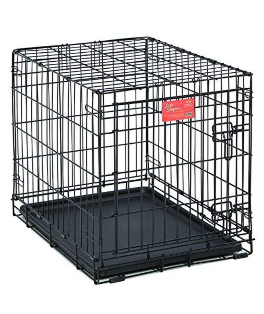 Midwest Life Stages 24" Heavy Duty Foldable Dog Crate, Pet Supplies