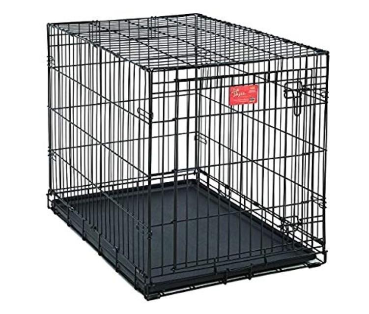 Midwest life stages double door folding metal dog crate clearance