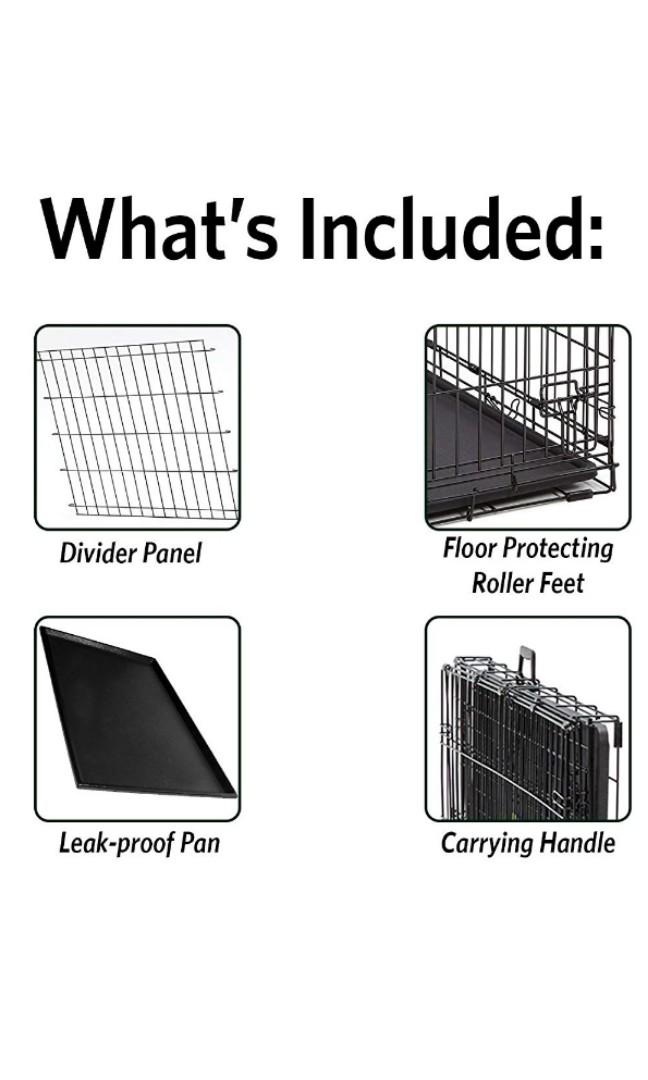 Midwest Life Stages 36" HeavyDuty Folding Wire Dog Crate Single Door