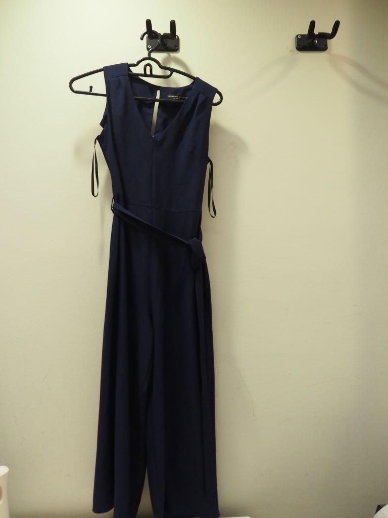 dorothy perkins navy jumpsuit