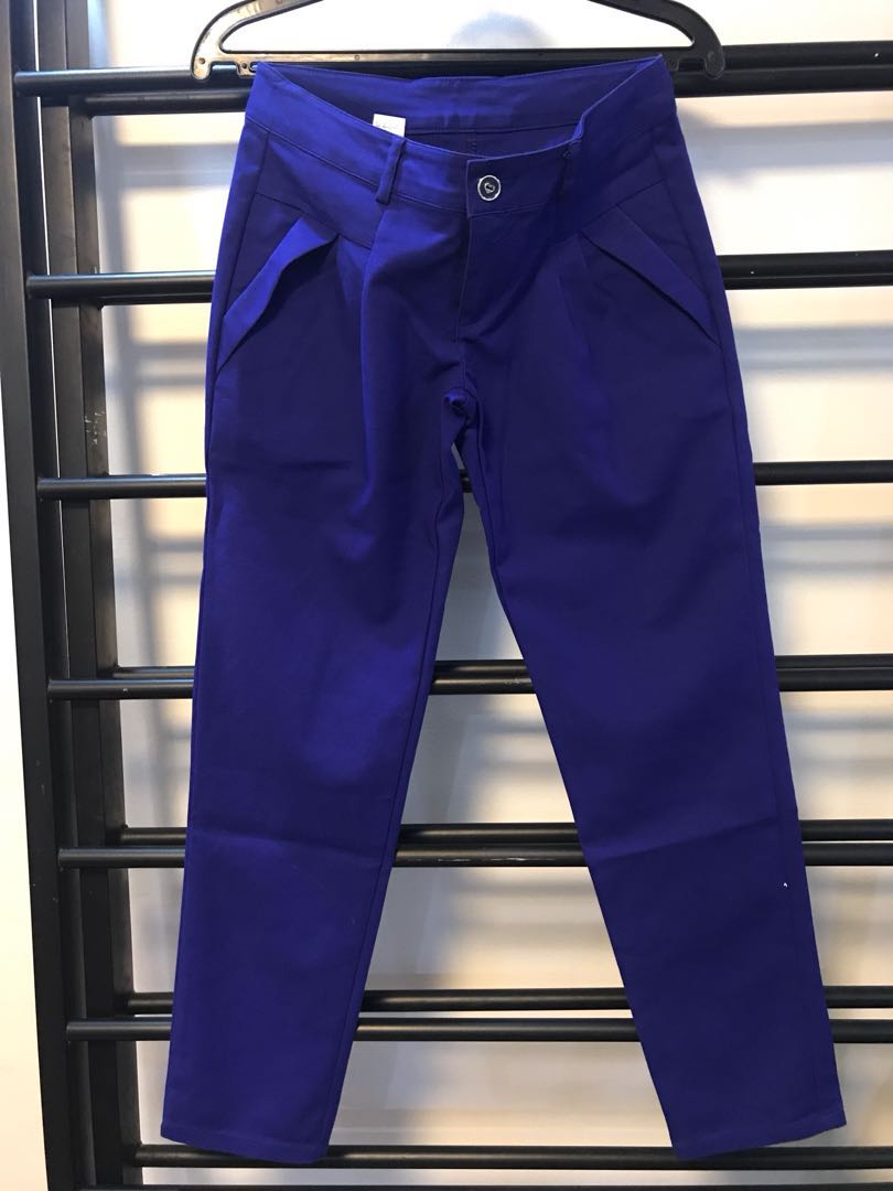 Womens Navy Blue Regular Bottoms main image 0