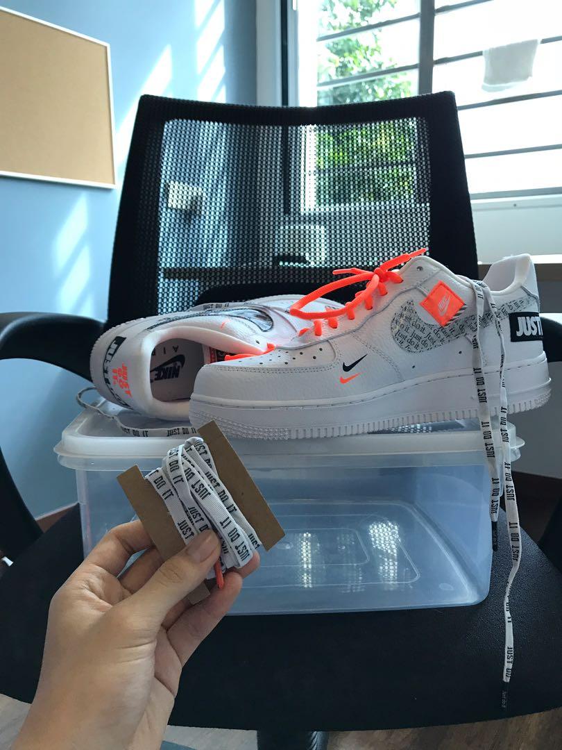 just do it af1 white