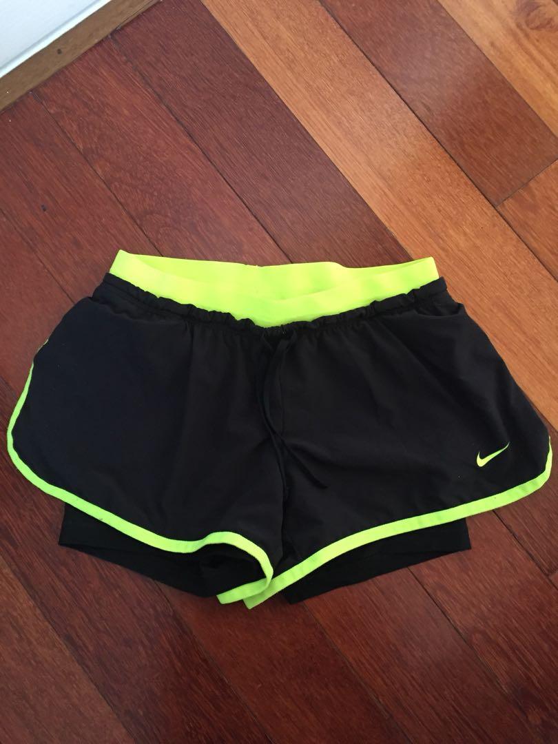 Nike Running Shorts With Compression Shorts Women S Fashion