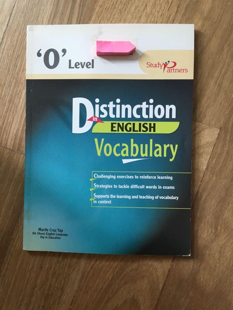 O Level Distinction Vocabulary Learning Textbooks On Carousell