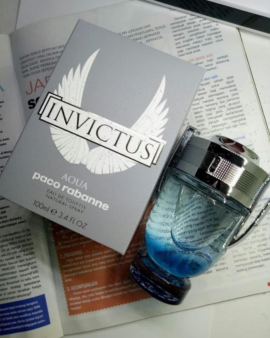 Paco Rabanne Invictus Aqua Health Beauty Perfumes Nail Care Others On Carousell
