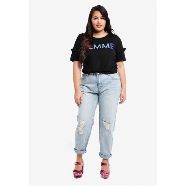 Plus Size Boyfriend Jeans, Women's 