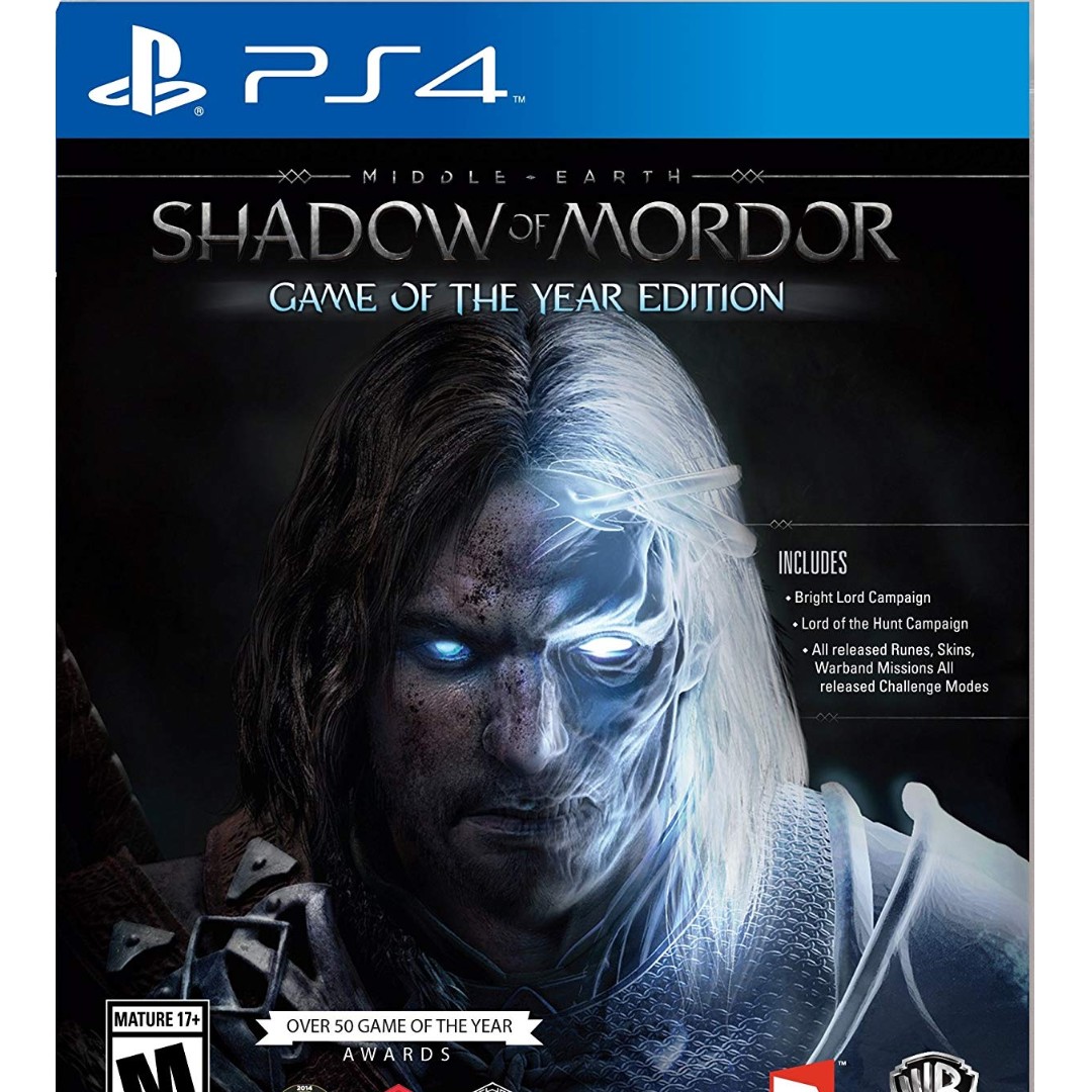Ps4 Middle Earth Shadow Of Mordor Game Of The Year Used R2 Toys Games Video Gaming Video Games On Carousell