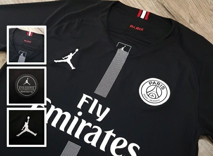 PSG 2018 19 Air Jordan Champions League Black Kit