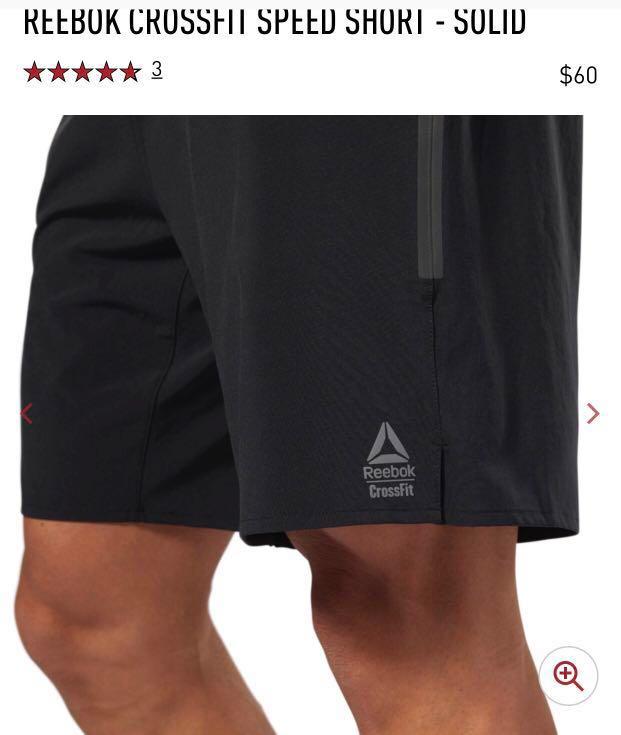 Reebok Crossfit speed short solid size M Men s Fashion Tops
