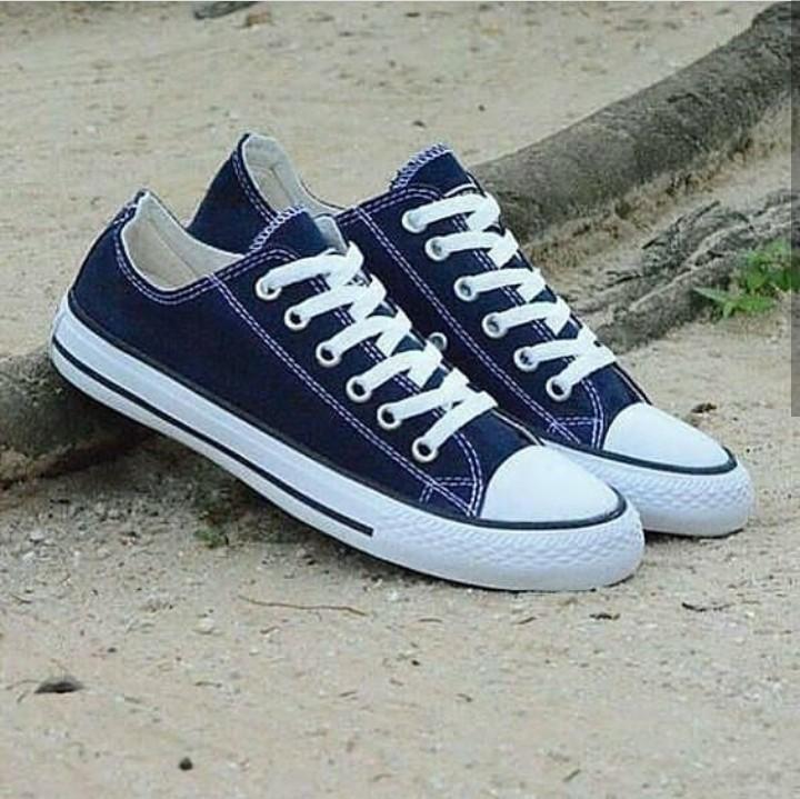 Sepatu Converse All Star Low Cowok Cewek Fesyen Pria Sepatu Sneakers Di Carousell