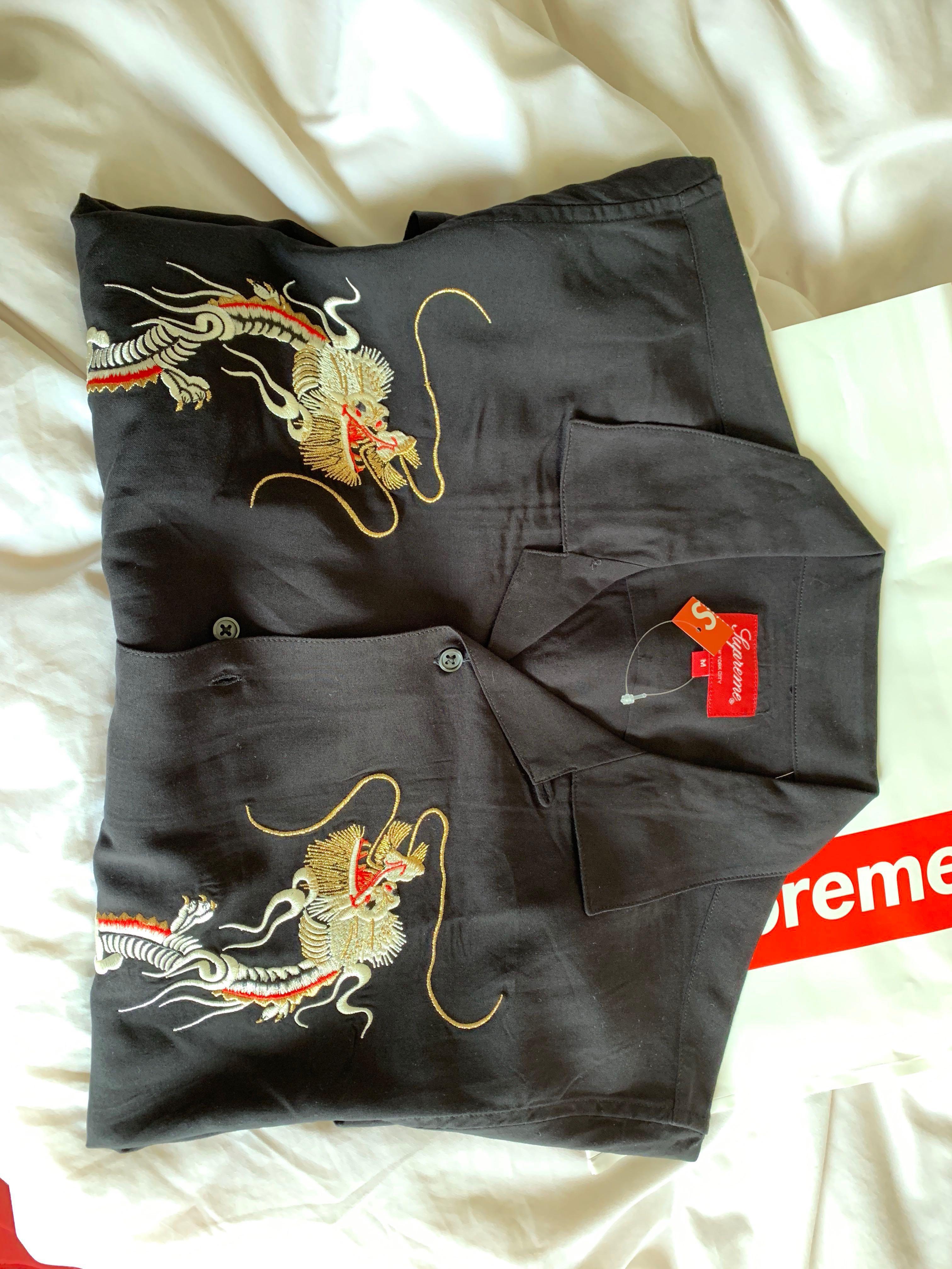 supreme dragon rayon shirt