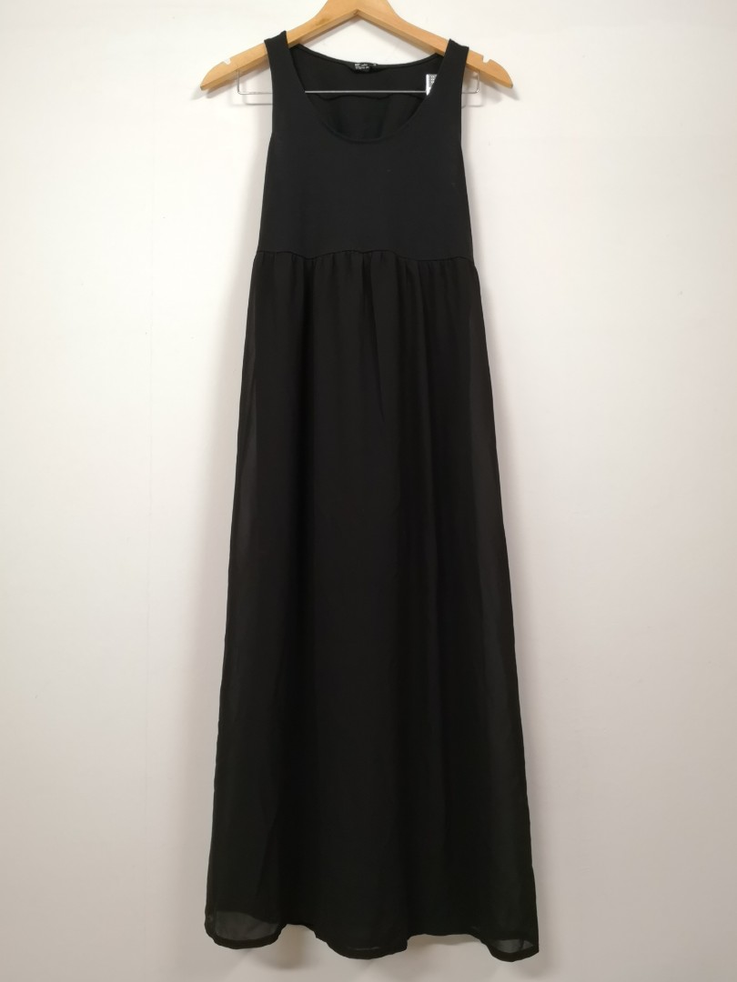 Taiwan Brand Net Black Maxi Dress Women S Fashion Clothes