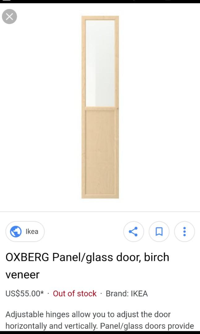 2x Unique Billy Bookcase Oak Color Doors Furniture Shelves