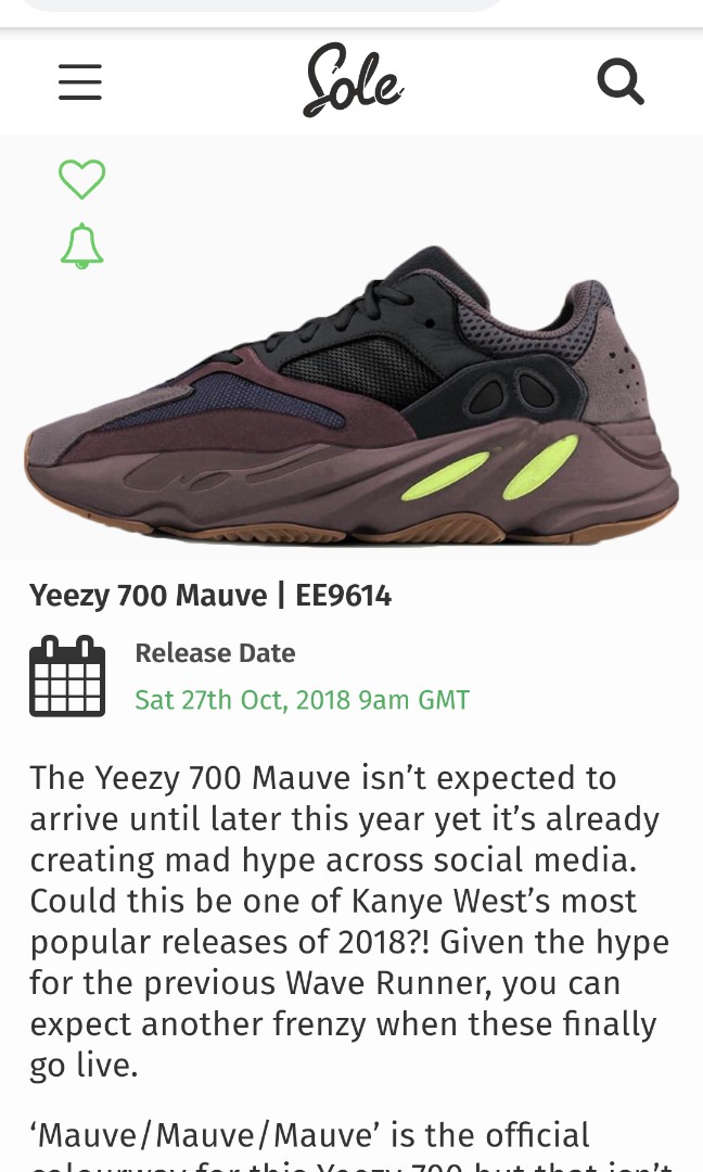 yeezy wave runner mauve