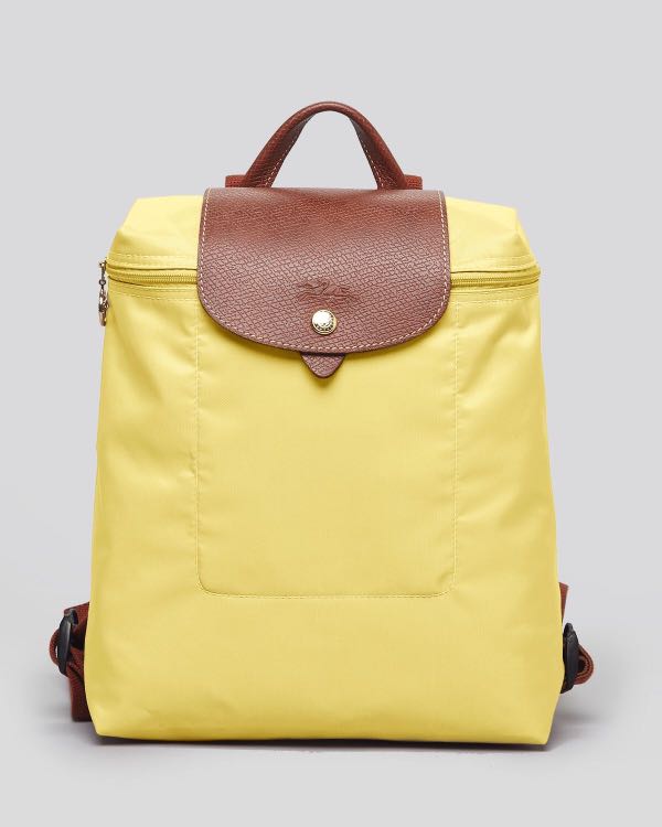 Yellow Longchamp Le Pliage Backpack Women s Fashion Bags