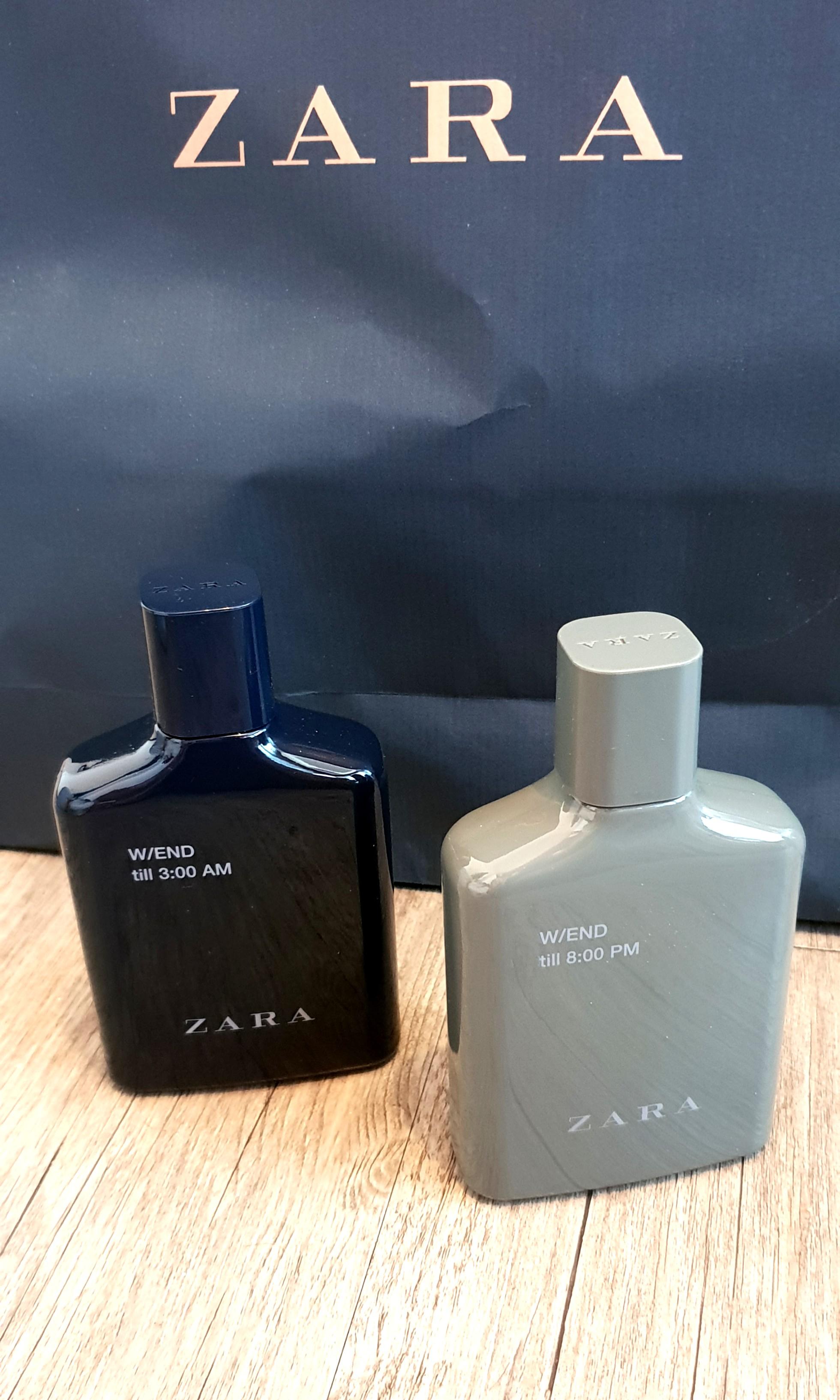Zara Men Perfume Set 100ml Each W End 8pm And 3am Health