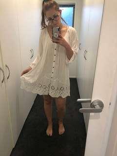 WISH white dress