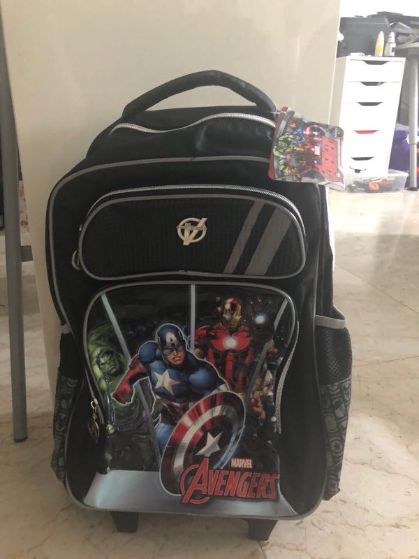 avengers trolley school bag