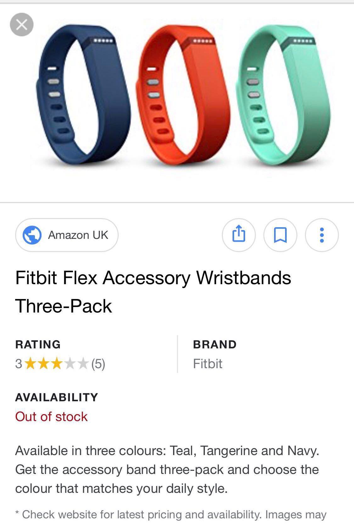 fitbit flex wristband accessory pack