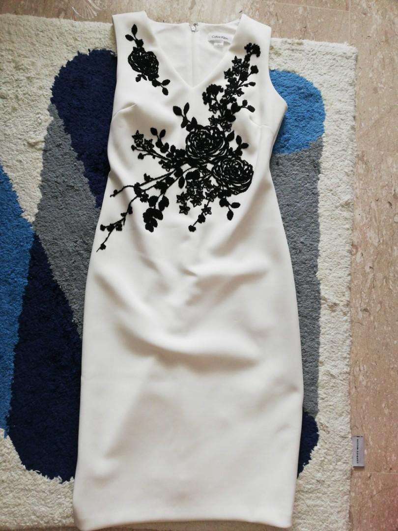 Calvin klein beaded online dress