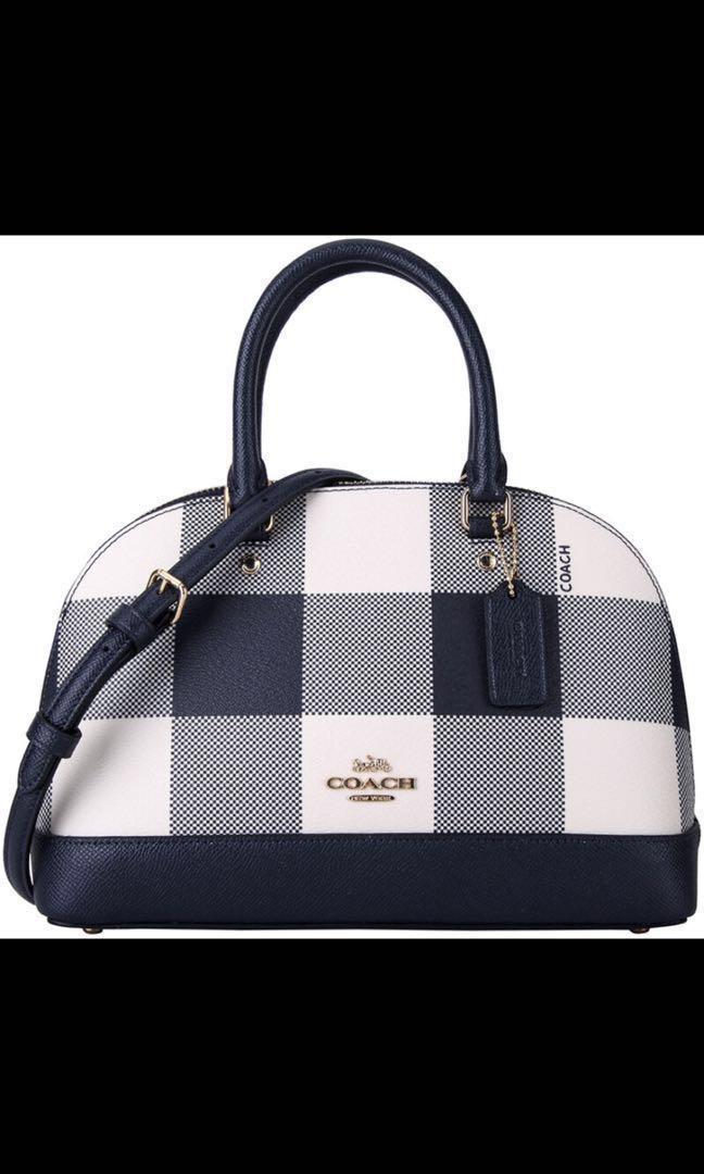 Buffalo plaid coach discount wristlet