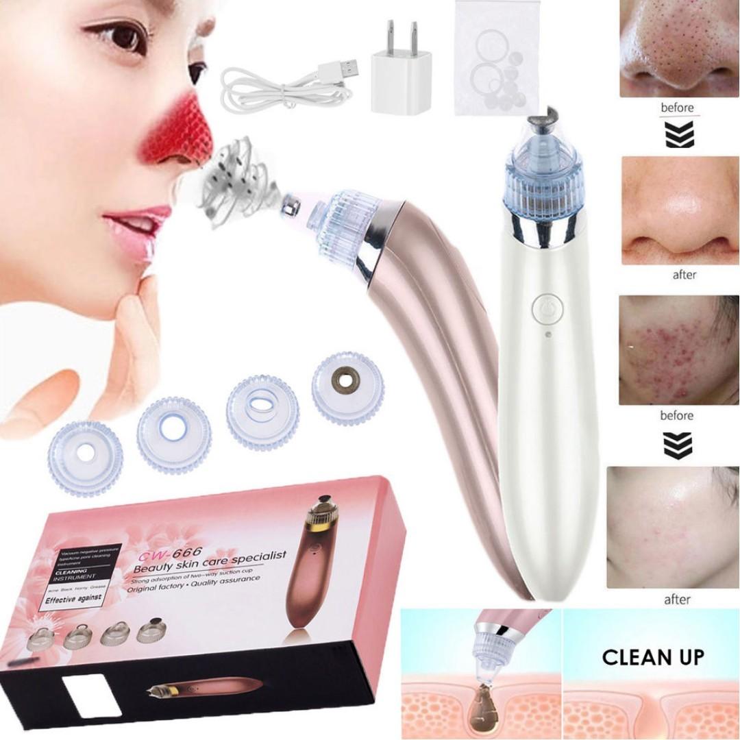 CW-666 Beauty Skin Care Dermabrasion Device Facial Pore Cleaner Vacuum  Suction, Beauty &amp; Personal Care, Face, Face Care on Carousell