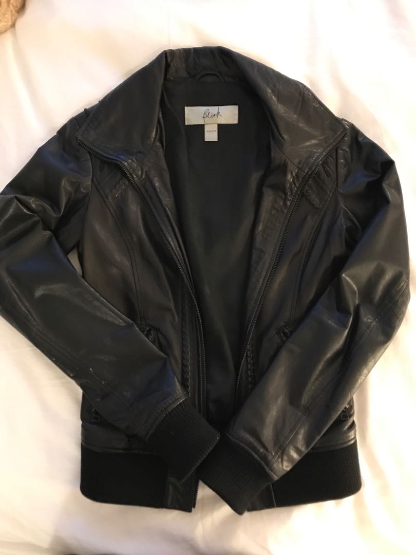 Danier Leather Jacket In Black Size Xs