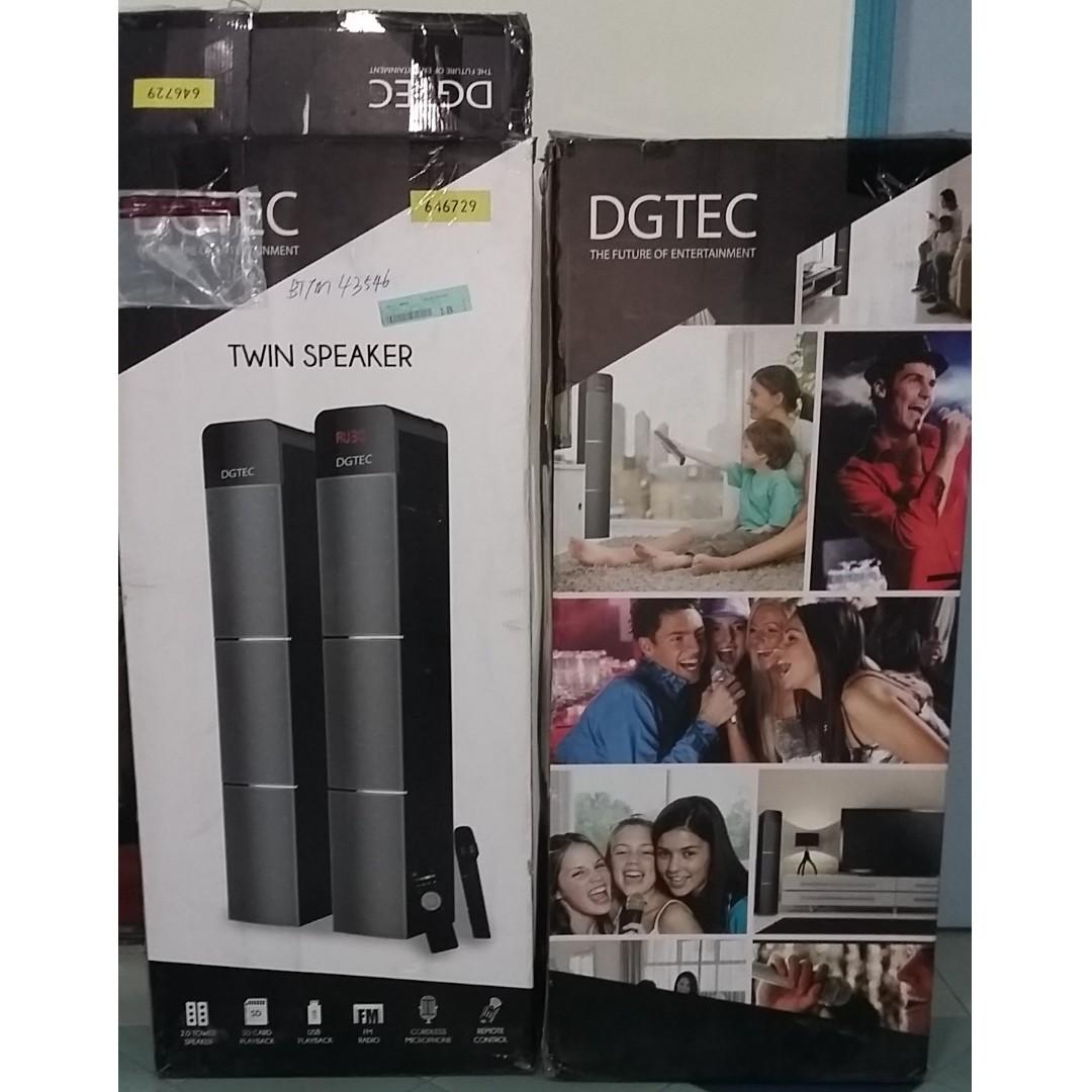 Dgtec twin speaker with bluetooth 2025 wireless technology