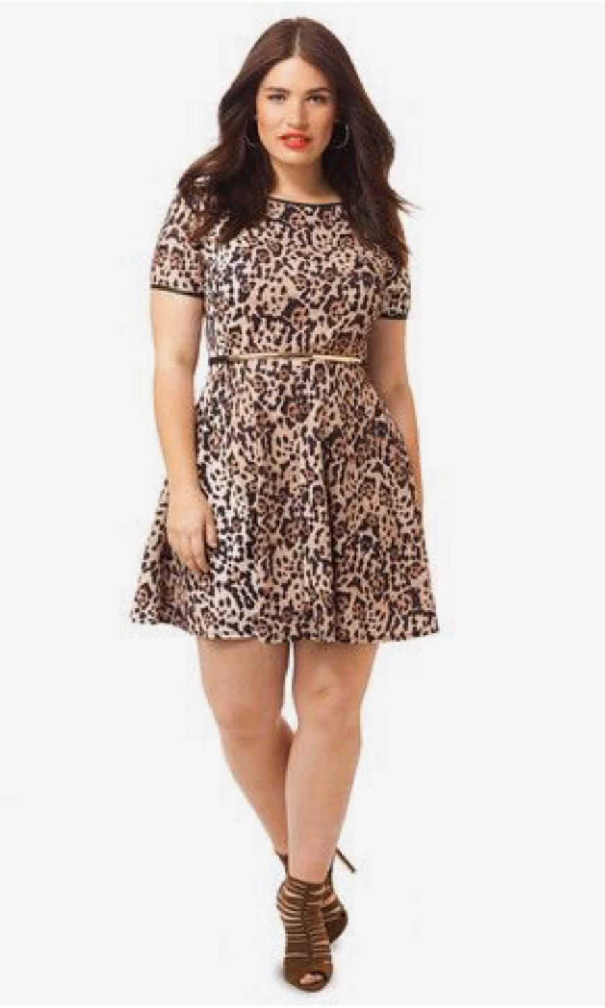 Dorothy Perkins leopard print skater 