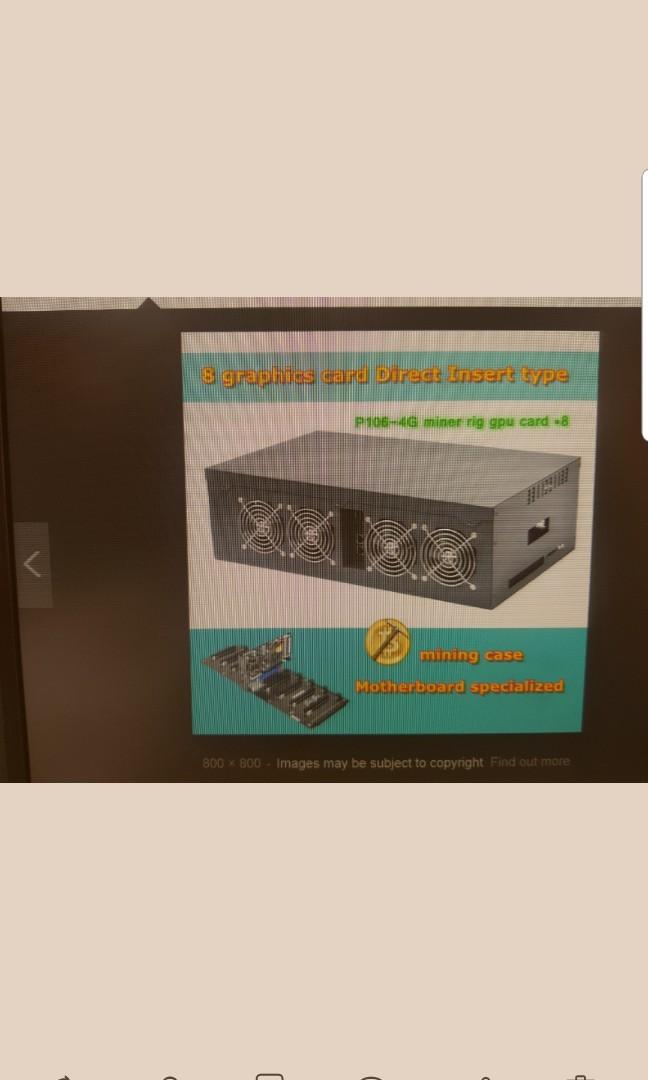 Eth mining rig (Category: Computer Parts) located in Kuala Lumpur. Submitted by andrewl118 (Listing ID 197085203, Image 1). Description: 8 GPU mining rig for sale. Bought at 16k in August 2017. Selling 8k now.