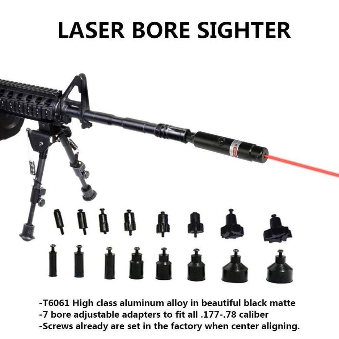 Furtxy 177 .22 to .50 Caliber Rifle Gauge Laser Boresighter, Sports