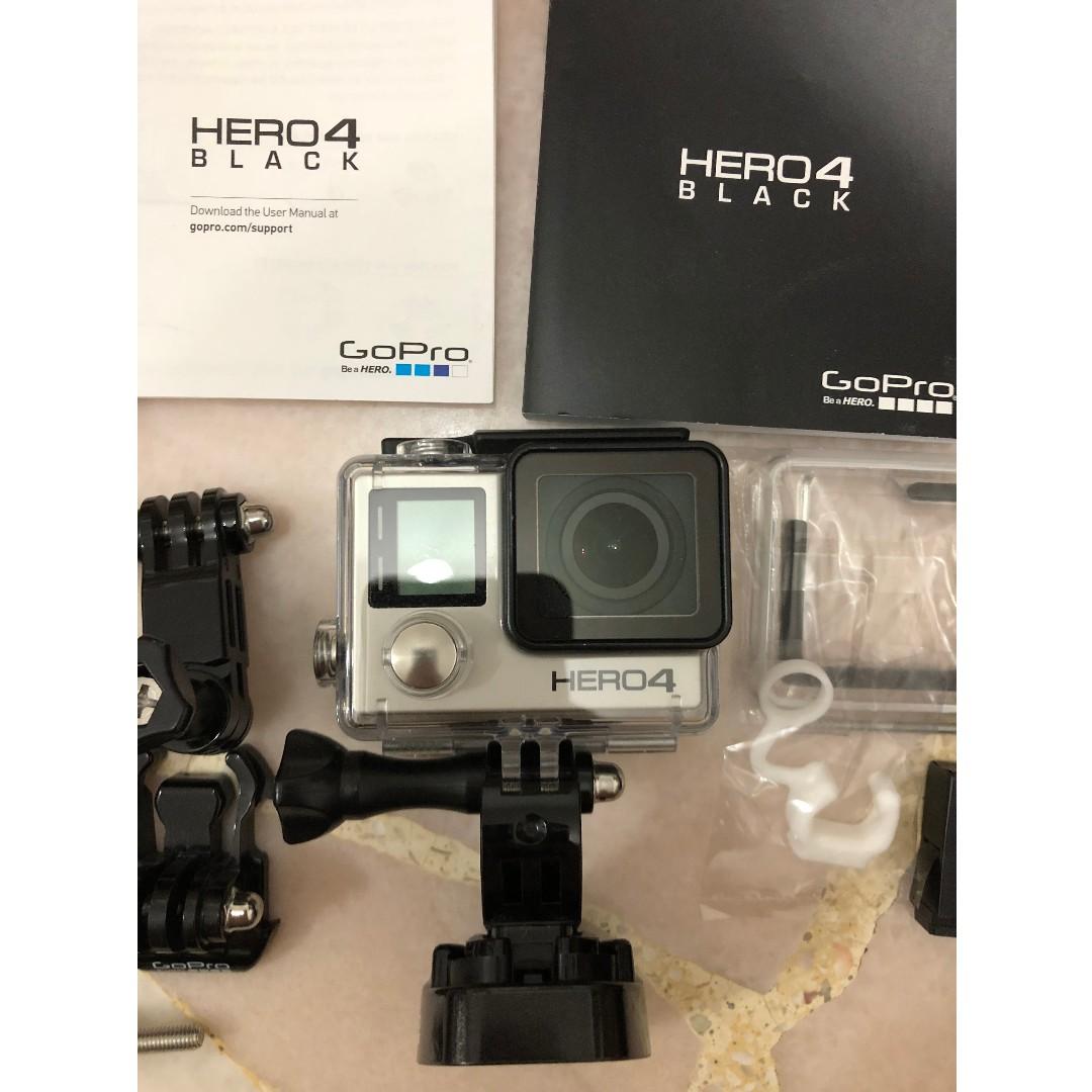 Gopro Hero4 Hero 4 Black With Extra Battery And Other Accessories Photography Video Cameras On Carousell