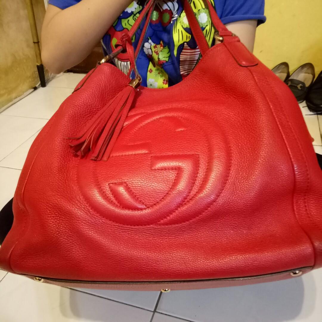 Gucci Soho red medium shoulder bag