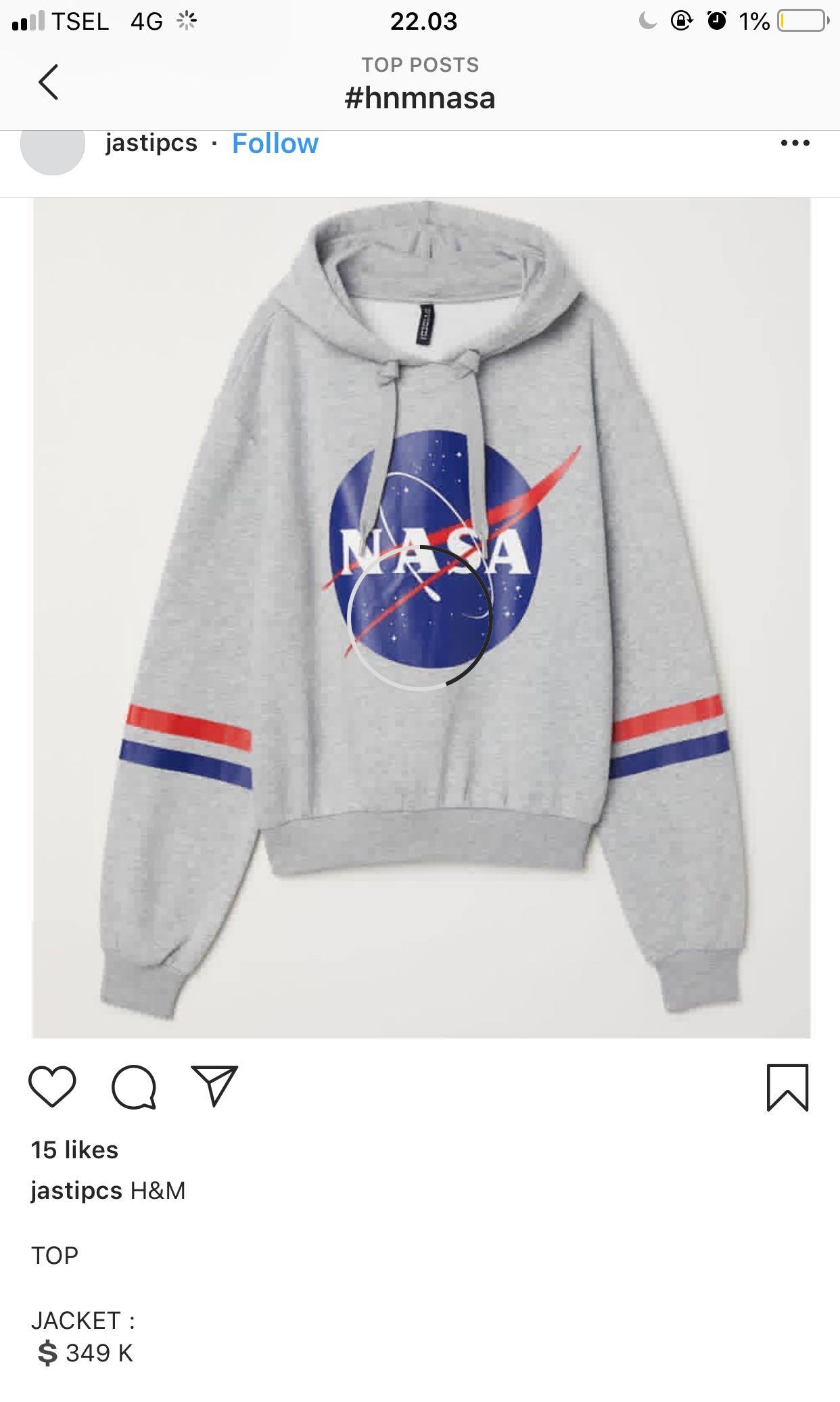 nasa sweatshirt h and m