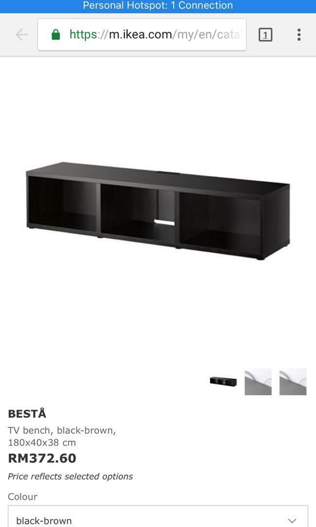 Ikea Besta Tv Bench Home Furniture Furniture On Carousell