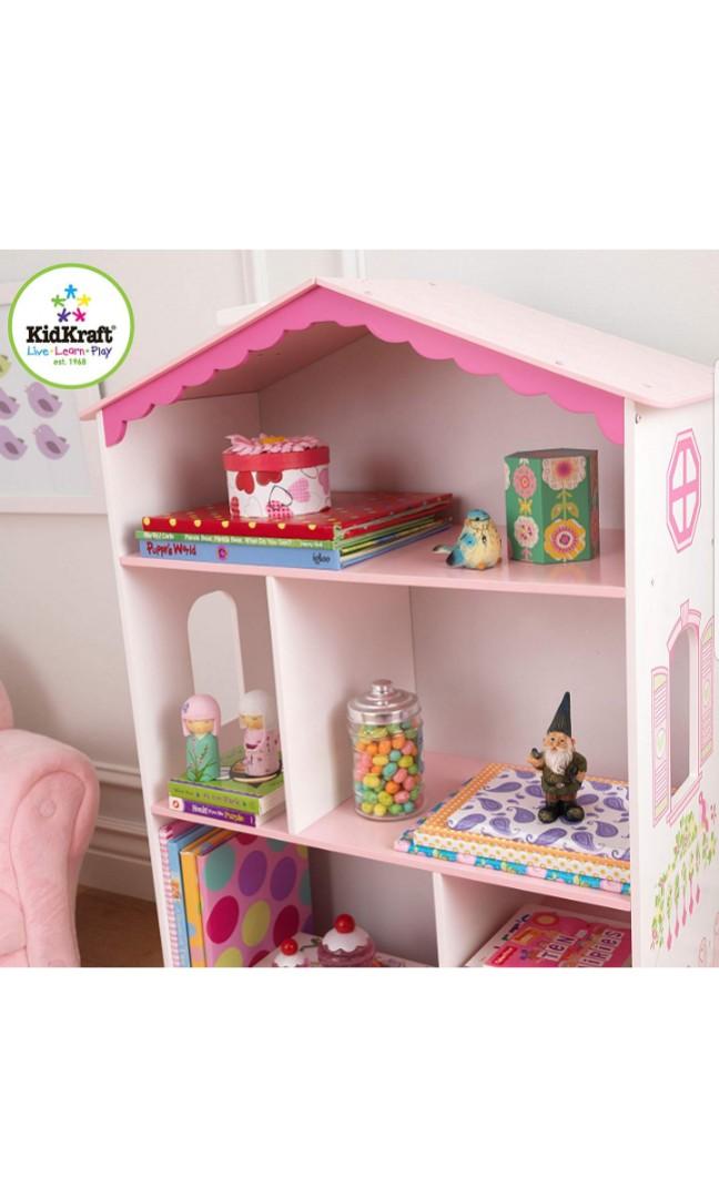 kidkraft dollhouse bookshelf