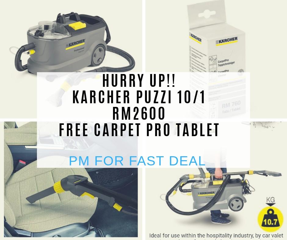 1 Day Special Karcher Puzzi 10 1 Carpet Extraction Cleaner For Rm2400 Kitchen Appliances On Carousell