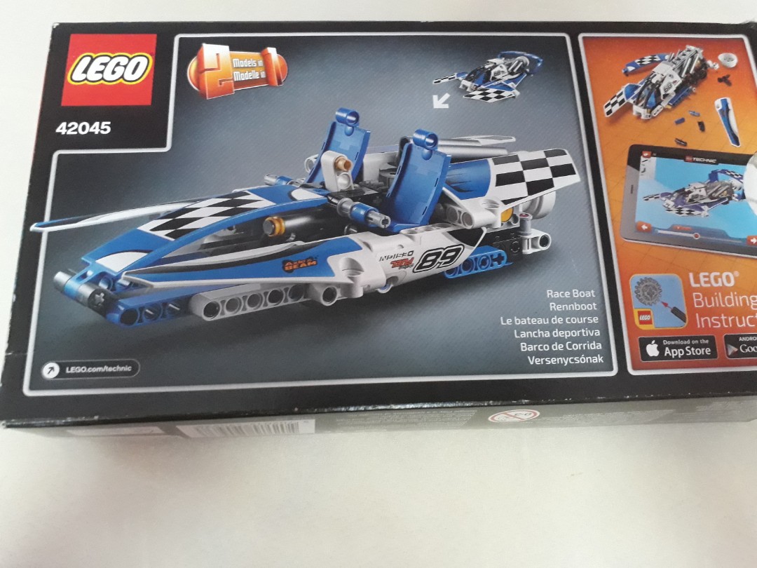 Lego Technic Hydroplane Racer 42045 Mainan Game Alat Mainan