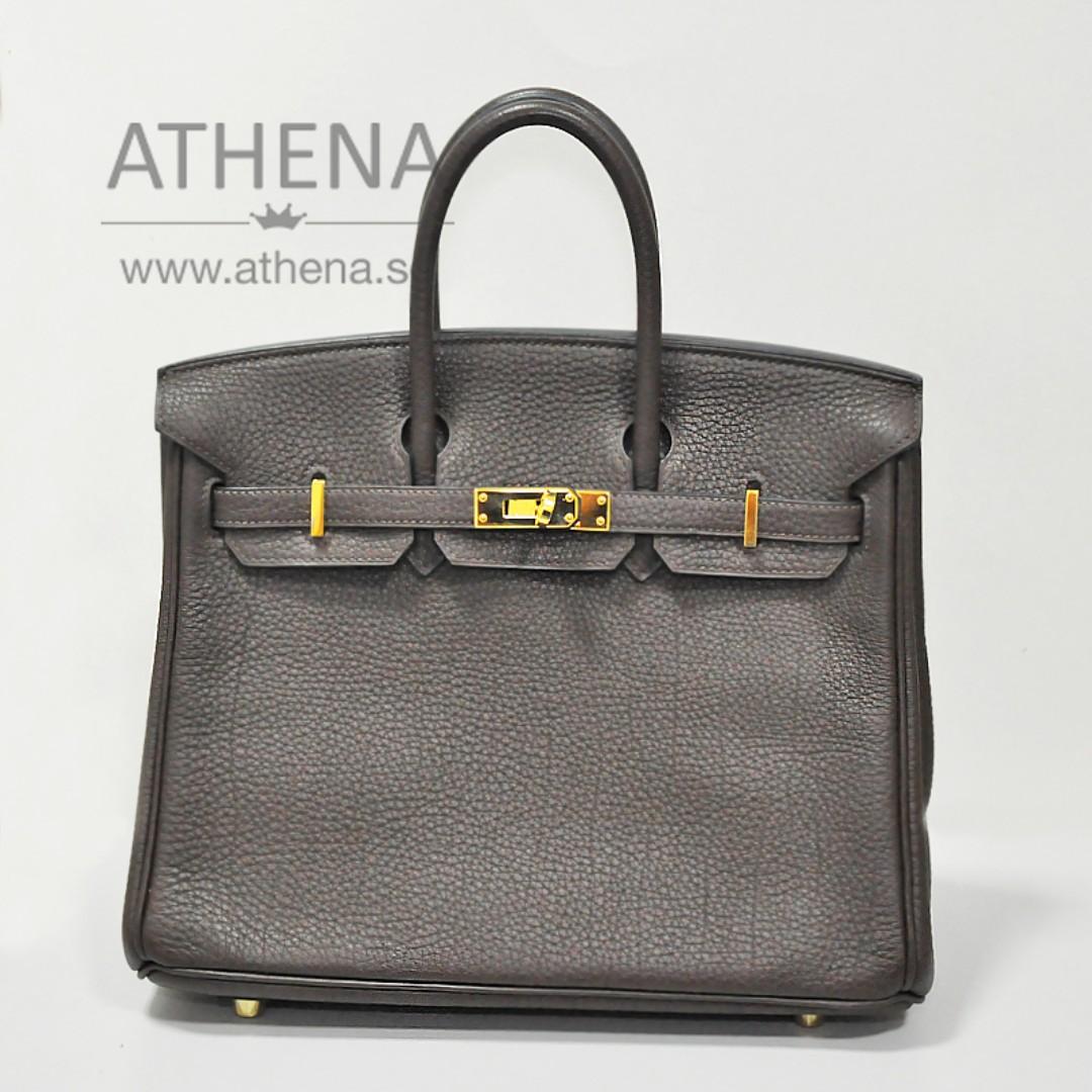 Hermes Birkin 25 New Black Togo Rose Gold hardware, Luxury, Bags & Wallets  on Carousell