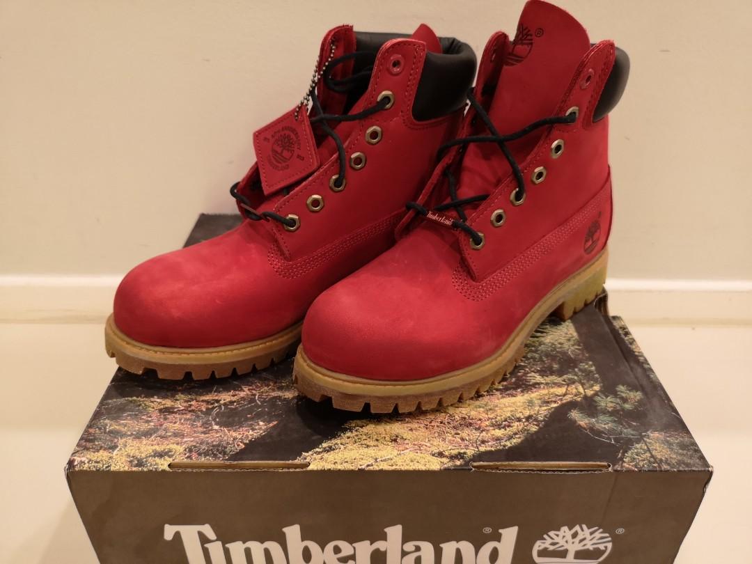 ruby red timberlands mens
