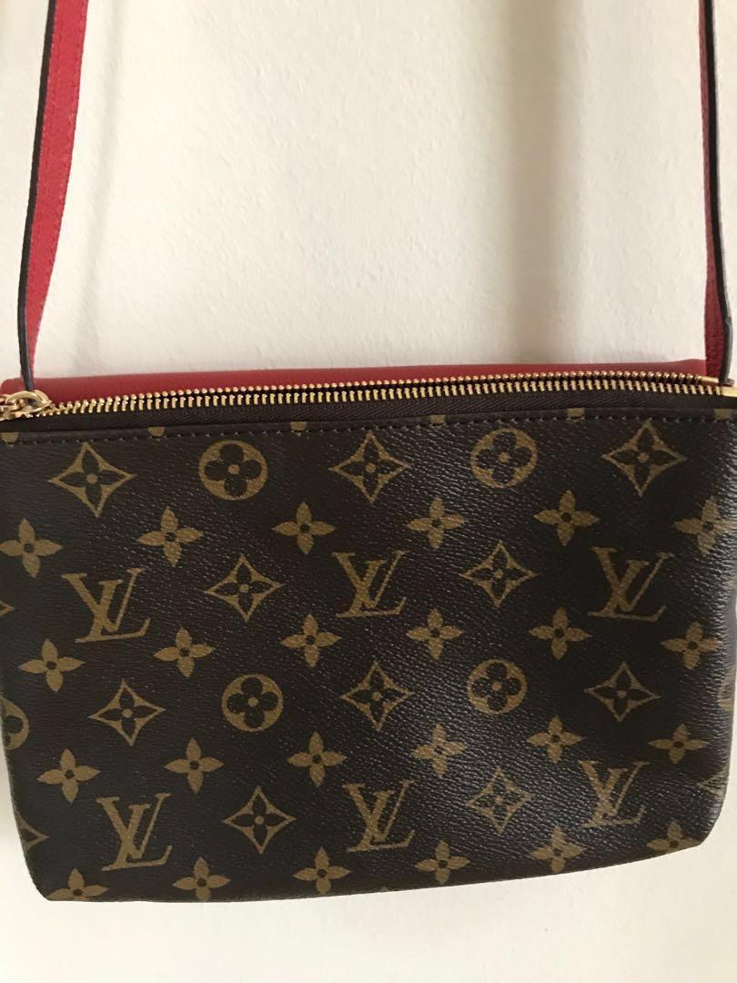 Leather small bag Louis Vuitton Red in Leather - 30310967