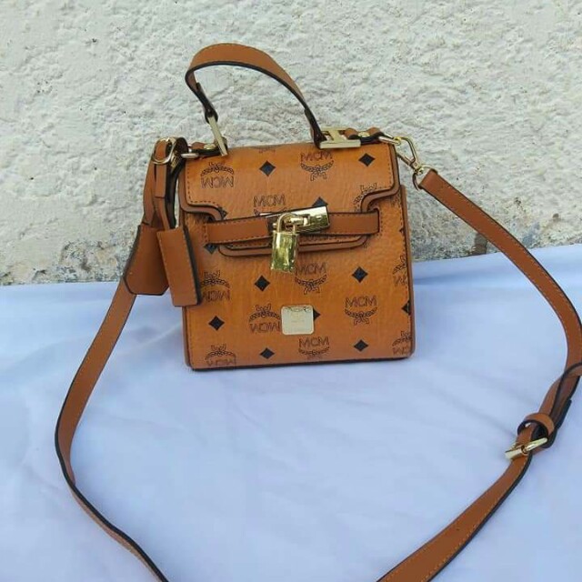 mcm mini sling bag