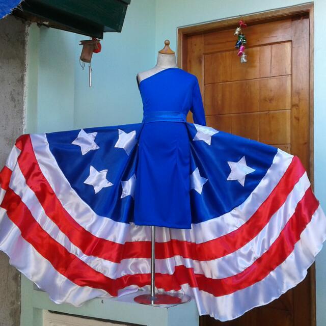 Ms Usa Modern National Costume Babies Kids Girls Apparel 8 To 12 Years On Carousell