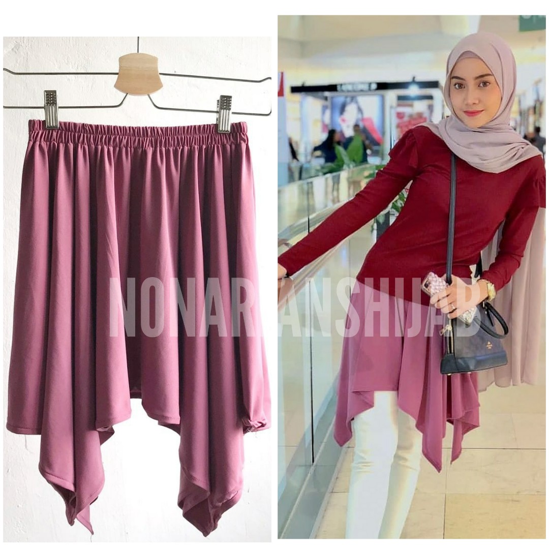 Muslimah flare skirt free postage 