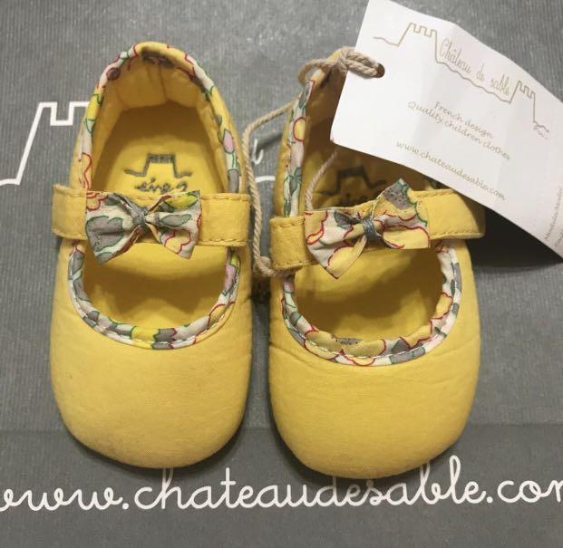 gold baby shoes size 3