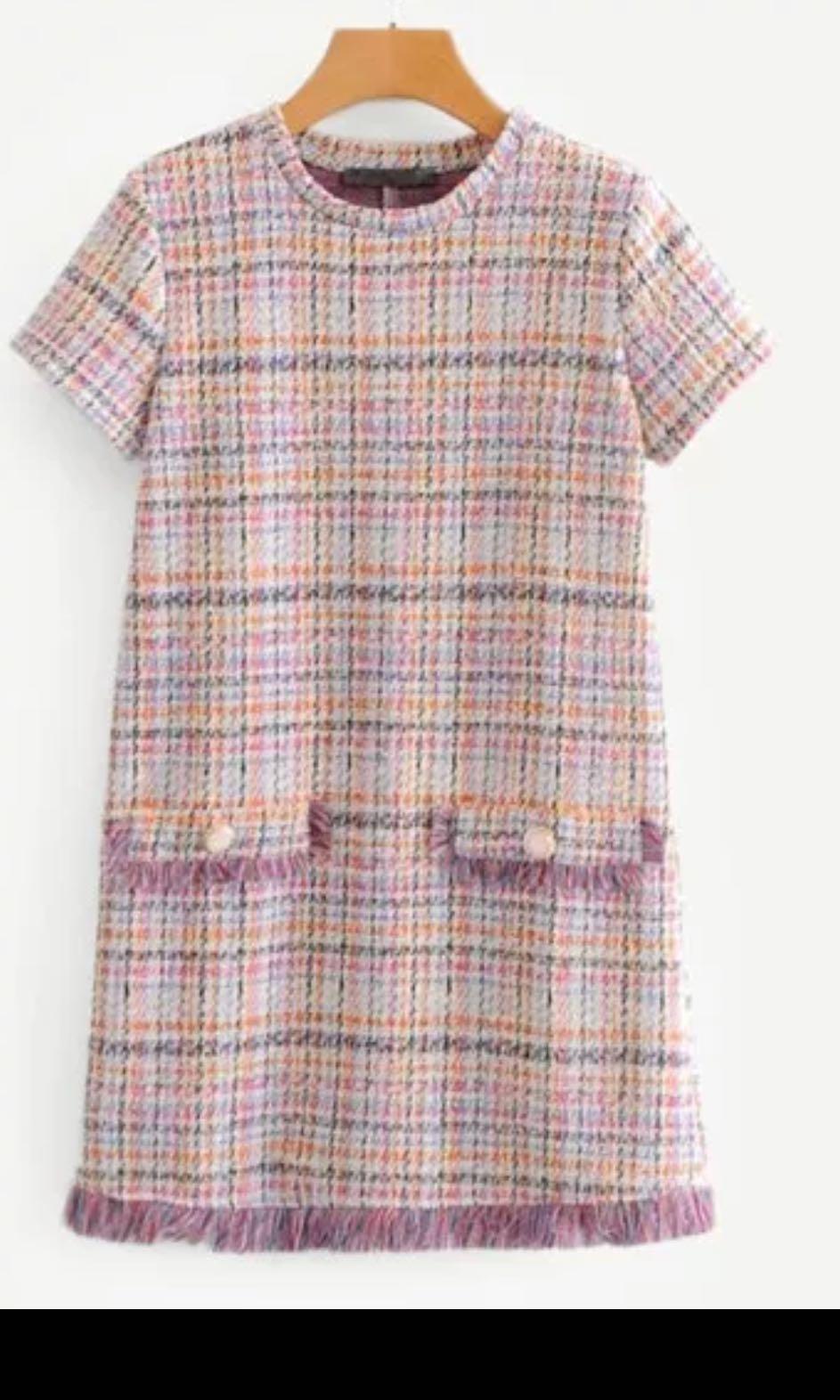 pink colour one piece dress