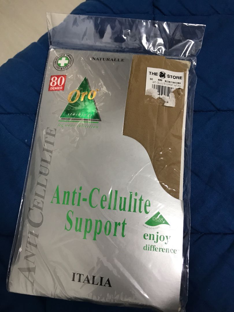 Oro Women Anti Cellulite Support Stockings Women S Fashion Accessories Socks Hosiery On Carousell