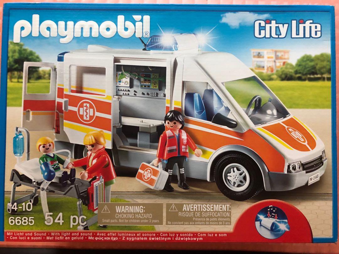 playmobil ambulance with lights and sound