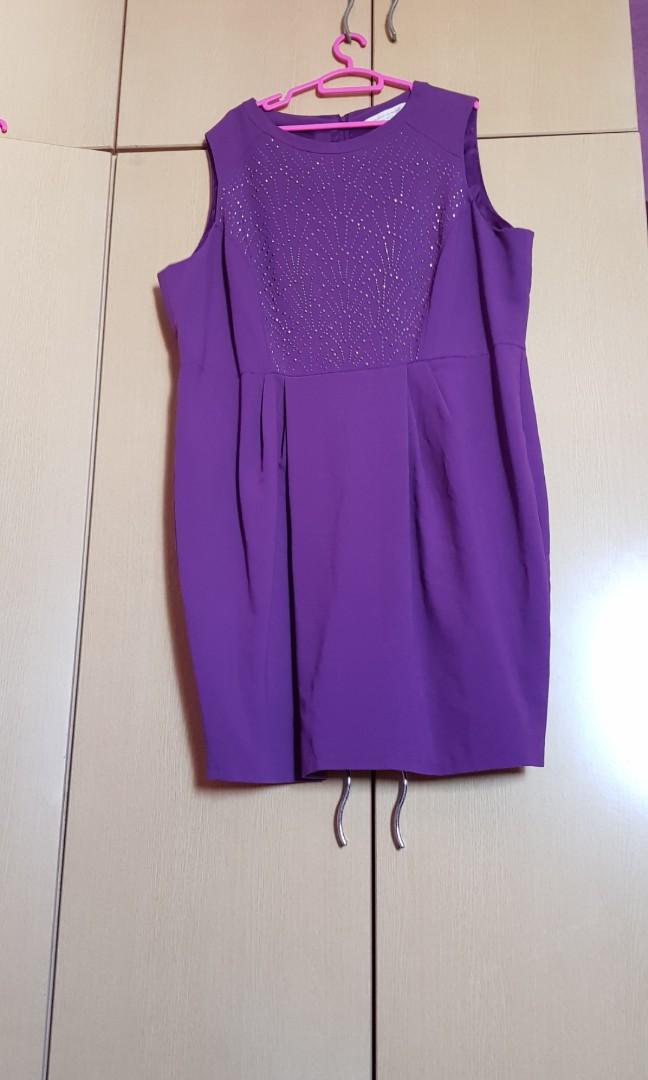 Purple dress new arrivals size 20
