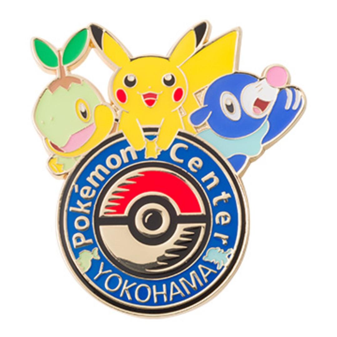 Pokemon Center Exclusive Yokohama Renewal Open Logo Pins Pre Order Entertainment J Pop On Carousell
